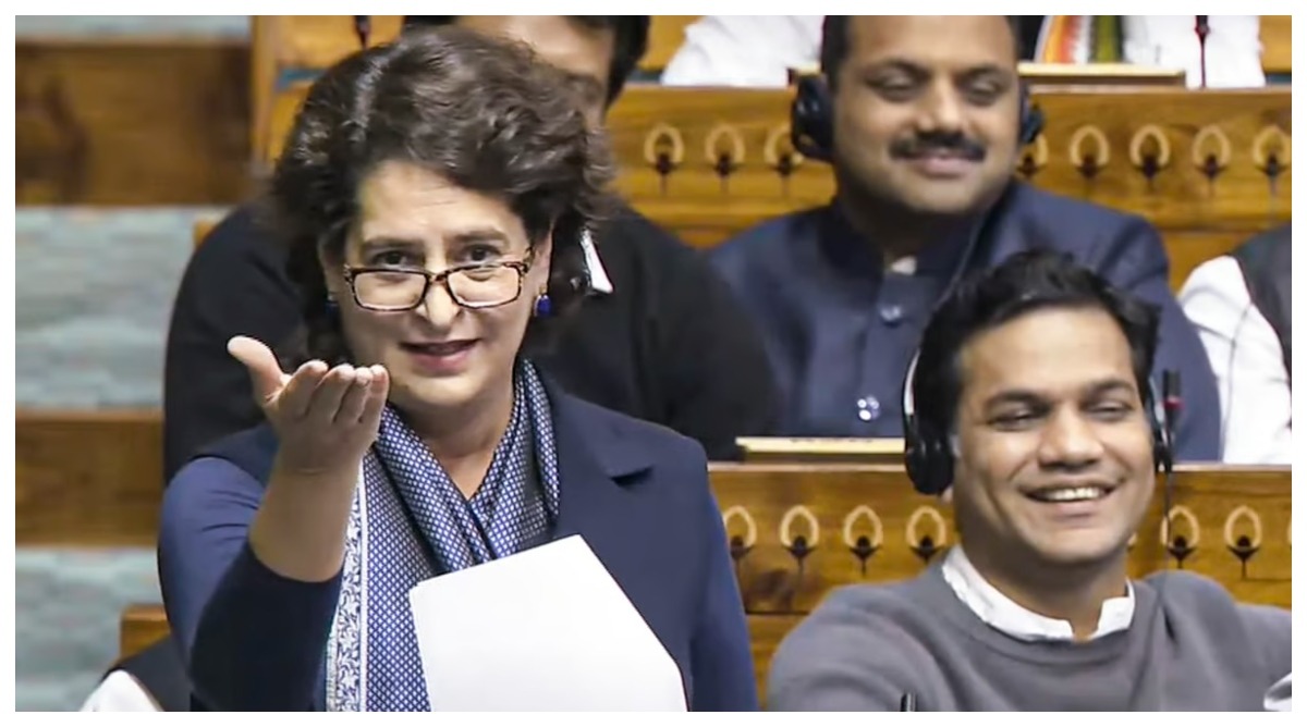 Photo of लोकसभा में अपनी डेब्यू स्पीच में बोलीं प्रियंका “सरकार सारे बिजनेस, दौलत, मौके, एक ही व्यक्ति…”
