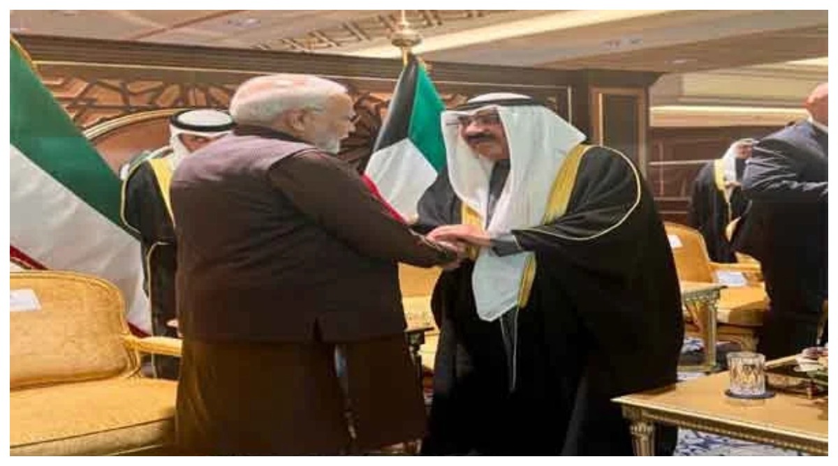 Photo of कुवैत में पीएम मोदी को सर्वोच्च सम्मान ‘द ऑर्डर ऑफ मुबारक अल कबीर’ से किया गया सम्मानित