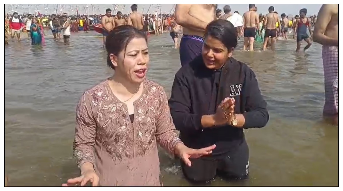 Photo of MahaKumbh 2025 :  मैरी कॉम ने संगम में लगाई डुबकी, बोलीं – ‘कुंभ के लिए लोग…’