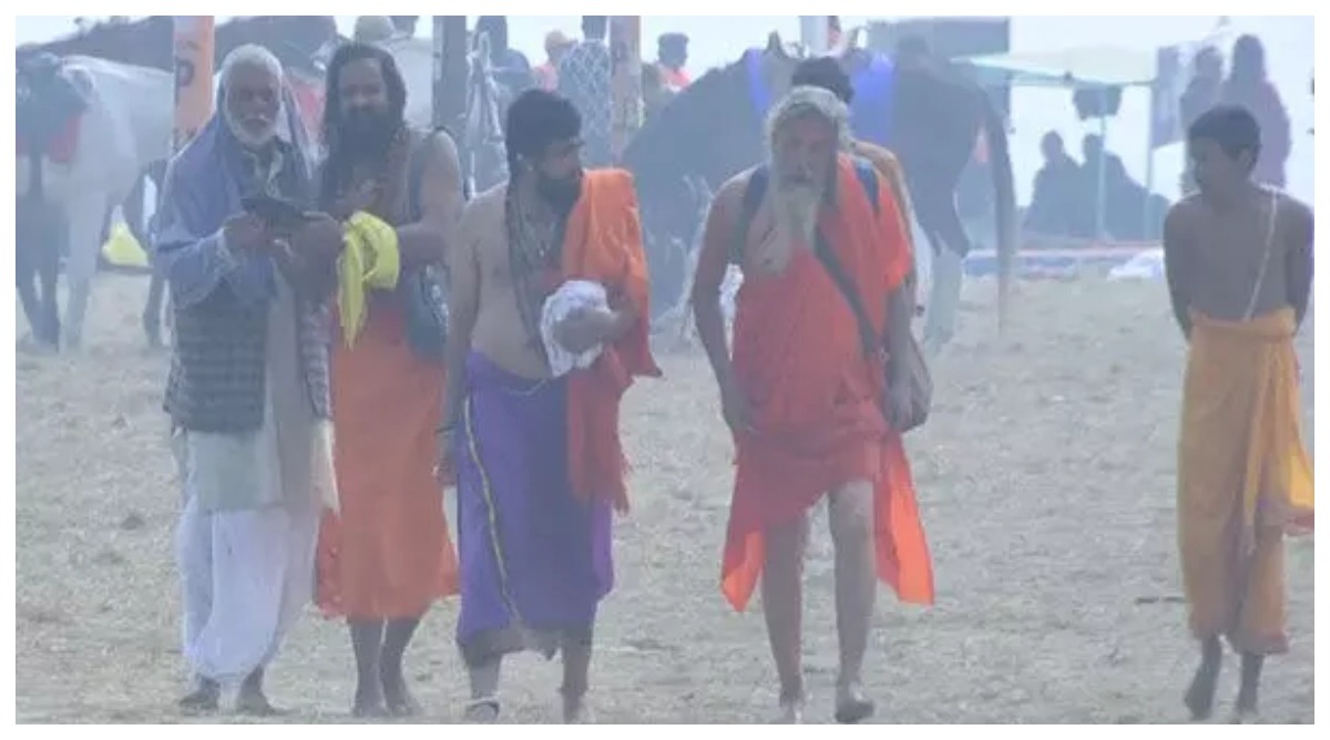 Photo of मौनी अमावस्या पर अखाड़ों के सदस्य अमृत स्नान के लिए त्रिवेणी संगम पर एकत्रित हुए