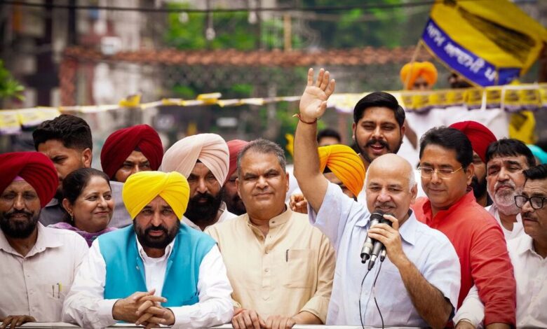 Aam Aadmi Party celebrated its grand victory