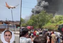 Photo of अहमदाबाद में बड़ा विमान हादसा: टेकऑफ के दौरान ब्लास्ट, विजय रूपाणी समेत 242 यात्रियों से भरा एयर इंडिया का प्लेन क्रैश!