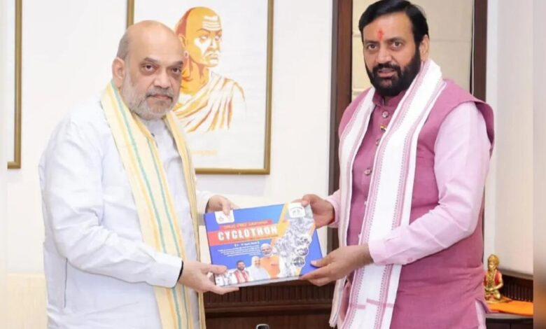 Meeting of Haryana Chief Minister Naib Singh and Union Home Minister Amit Shah