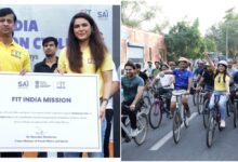 Photo of फिट इंडिया संडे ऑन साइकिल का आयोजन; अभिनेत्री मधुरिमा तुली को फिट इंडिया आइकन के रूप में किया गया सम्मानित
