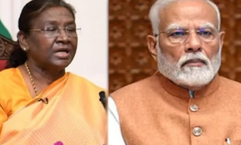 Prime Minister Narendra Modi and President Draupadi Murmu