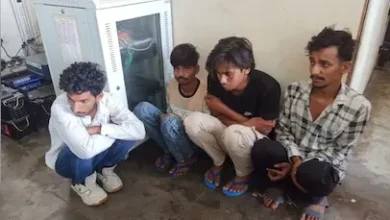 Photo of पहली बार चारों आरोपियों की तस्वीर एक साथ सामने आई, सोनम समेत सभी आरोपी पुलिस कस्टडी में