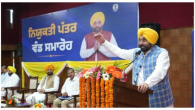 Photo of CM भगवंत सिंह मान की ओर से 54,422 युवाओं को सरकारी नौकरियां देने की प्रक्रिया पूरी, कहा – ‘विकास के लिए धन की कोई कमी नहीं’
