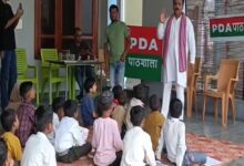 Photo of गजब! सपा नेता की PDA पाठशाला में बच्चों ने पढ़ा A फॉर अखिलेश यादव, B फॉर भीमराव अंबेडकर…