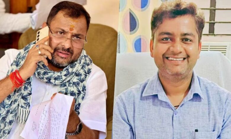 MLA Prakash Dwivedi and SDM Rajat Verma