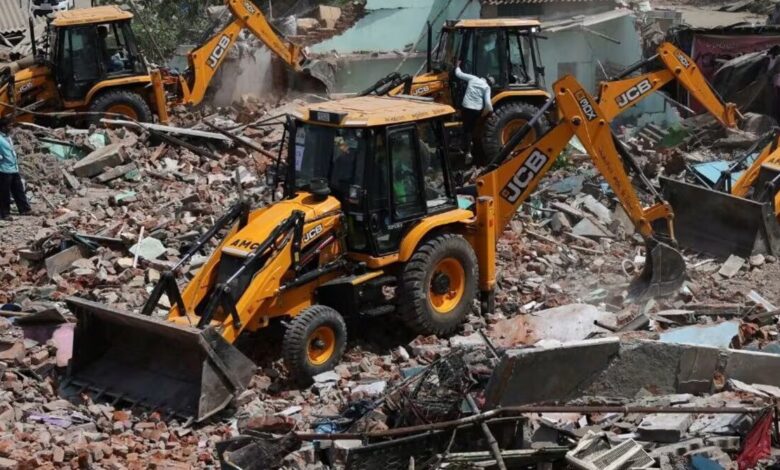 Delhi Bulldozer Action