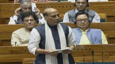 Photo of ऑपरेशन सिंदूर पर विपक्ष के सवालों को राजनाथ सिंह ने बताया “बेबुनियाद”, लोकसभा में दिया करारा जवाब