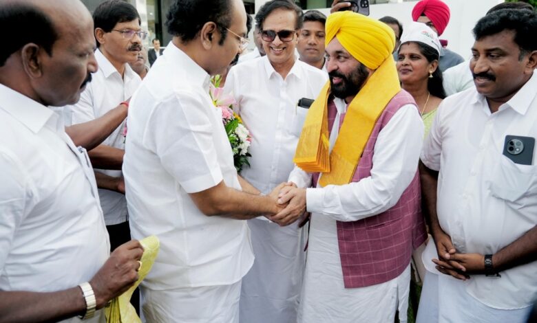 CM Bhagwant Mann In Tamil Nadu