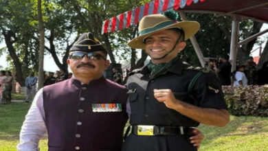 Photo of पठानकोट के दीपित शर्मा बने लेफ्टिनेंट, पासिंग आउट परेड में कुमाऊं रेजीमेंट में हुआ गौरवपूर्ण कमीशन