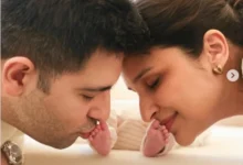 Photo of परिणीति चोपड़ा और राघव चड्ढा ने बेटे की दिखाई पहली झलक, रखा प्यारा सा नाम