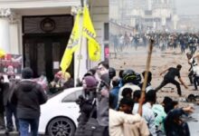 Photo of बांग्लादेश हिंसा पर खालिस्तानियों ने लगाए भारत विरोधी नारे, दूतावास के बाहर भारतीय हिंदू जमा