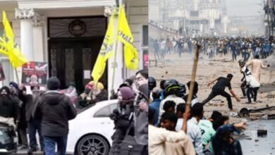 Photo of बांग्लादेश हिंसा पर खालिस्तानियों ने लगाए भारत विरोधी नारे, दूतावास के बाहर भारतीय हिंदू जमा