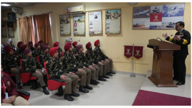 Photo of एम.आर.एस.ए.एफ.पी.आई. में INS Koch मॉडल का उद्घाटन, कैडेटों को नौसेना और चुनौतीपूर्ण करियर के लिए प्रेरणा