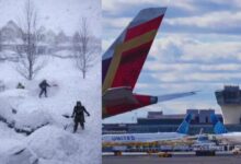 Photo of देश में 18,000 से ज्यादा फ्लाइट्स रद्द, बर्फीले तूफान का कहर, 13 लोगों की मौत