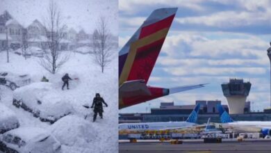 Photo of देश में 8000 से ज्यादा फ्लाइट्स रद्द, कई राज्यों में अलर्ट जारी, इतिहास का सबसे बड़ा खतरा