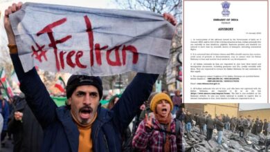 Photo of Iran Protests : ईरान में जारी हिंसक प्रदर्शन, इंडियन एंबेसी ने जारी किया अलर्ट, तुरंत निकलने की सलाह