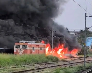 Trishur Railway Station Fire