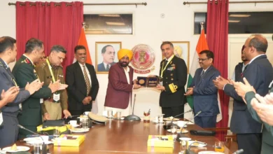 Photo of सीएम भगवंत मान ने नेशनल डिफेंस कॉलेज प्रतिनिधिमंडल से की मुलाकात, पंजाब के सामरिक और सांस्कृतिक महत्व पर चर्चा