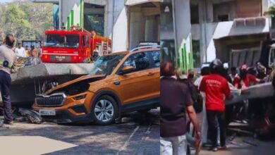 Photo of Mumbai Metro : मुंबई में बड़ा हादसा, मेट्रो पिलर का हिस्सा गिरा, 4 लोग घायल