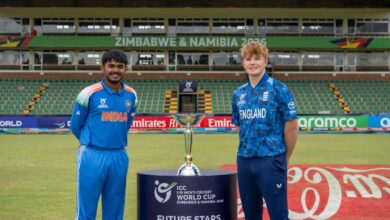 Photo of U19 World Cup Final : भारत छठी बार खिताब जीतने को तैयार, टॉस जीतकर चुनी बल्लेबाजी, पहला झटका लगा