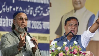 Photo of ओवैसी का हिमंत बिस्वा सरमा पर हमला, मंच पर 2 रुपये का सिक्का लहराकर कहा – यह 2 रुपये की भीख तेरे लिए…