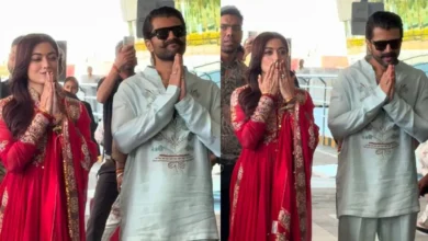 Photo of शादी के बाद दिखी रश्मिका और विजय देवरकोंडा की पहली झलक, बेहद खुश और खूबसूरत दिखी जोड़ी