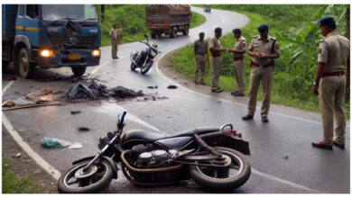 Photo of दुर्ग में दर्दनाक सड़क हादसा, धमधा इलाके में बस और बाइक की टक्कर, दो की मौत