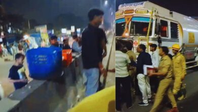 Photo of यूपी में पेट्रोल-डीजल पंपों पर भीड़ कम, कौशांबी-कानपुर में टैंकर हादसे, ड्रम-बाल्टी लेकर पहुंचे लोग