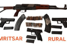 Photo of ISI से जुड़े हथियार तस्करी माड्यूल का पर्दाफाश, अमृतसर से ए के-47 समेत चार हथियारों के साथ दो आरोपी गिरफ्तार