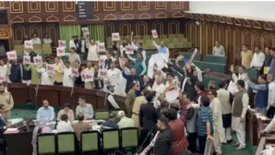 Photo of जम्मू-कश्मीर विधानसभा सत्र के दूसरे चरण में हंगामा, विपक्षी दलों ने लगाए ईरान समर्थक नारे