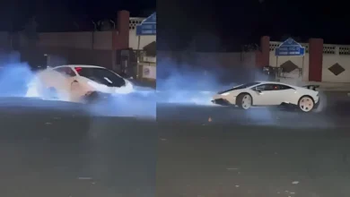 Photo of बेंगलुरु में लग्जरी कार का हाई-वोल्टेज स्टंट, वायरल वीडियो से मचा हड़कंप, जांच में सामने आया चौंकाने वाला कनेक्शन