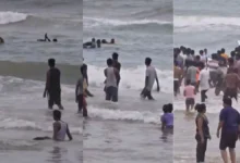 Photo of तेज लहरों में फंसे दो पर्यटक, समुद्र में नहाने के दौरान हुई मौत
