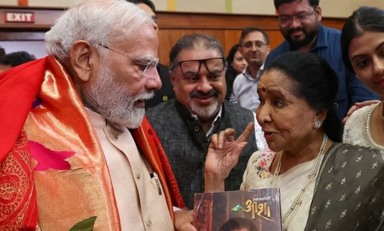 PM Modi tribute Asha Bhosle :
