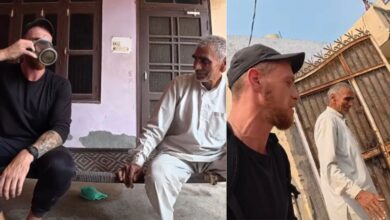 Photo of Viral Video : विदेशी साइकिल यात्री को गांव में मिला प्यार, छाछ से हुआ स्वागत, ब्रिटिश टूरिस्ट हैरान
