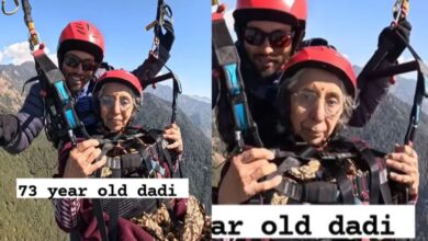 Photo of 73 साल की दादी ने की पैराग्लाइडिंग, वीडियो ने सोशल मीडिया पर मचाया धमाल