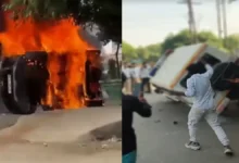 Photo of ग्रेटर नोएडा में वेतन बढ़ोतरी को लेकर मजदूरों का उग्र प्रदर्शन, कई वाहनों में तोड़फोड़ और आगजनी