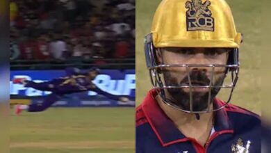 Photo of RCB vs KKR : मनीष पांडे का शानदार कैच, RCB के टिम डेविड को किया हैरान!