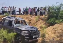 Photo of राजस्थान के दौसा में दर्दनाक हादसा, 4 बार पलटी स्कॉर्पियो, युवक की मौत, 2 लोग उछलकर बाहर गिरे