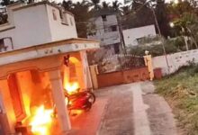 Photo of युवती ने छोड़ा साथ तो युवक ने घर पर फेंके बम, भड़के आरोपी की वारदात CCTV में कैद