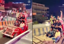 Photo of सड़क पर स्टंट और हुड़दंग पड़ा भारी, वायरल वीडियो के बाद दो गिरफ्तार