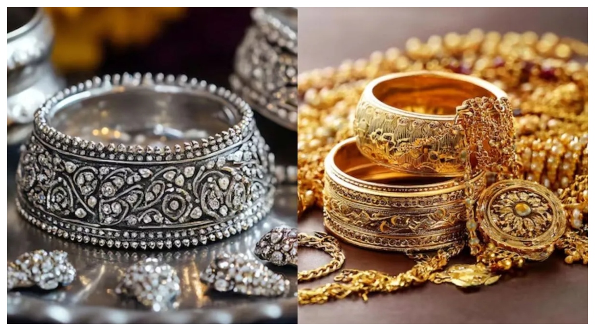 सोना-चांदी में गिरावट जारी, चांदी ₹4500 टूटी, जानें कितना सस्ता हुआ सोना