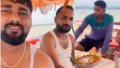 Photo of सरयू नदी में मटन-बीयर की पार्टी, वीडियो वायरल होते ही पुलिस का एक्शन, 3 गिरफ्तार