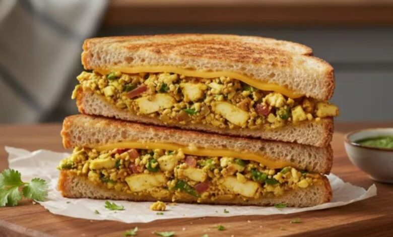 Paneer Bhurji Sandwich