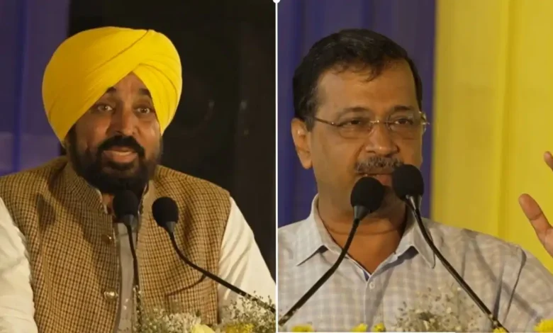Bhagwant Mann Arvind Kejriwal