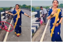Photo of महिला बनाती रही रील, ब्रिज के किनारे पहुंच गया मासूमस, Viral Video देख लोगों का फूटा गुस्सा