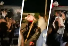 Photo of मेरठ में कांवड़ियों का हंगामा, पुलिस जीप से निकालकर दो लोगों को लाठी-डंडों से पीटा